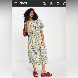 ASOS long floral dress NWT size 14